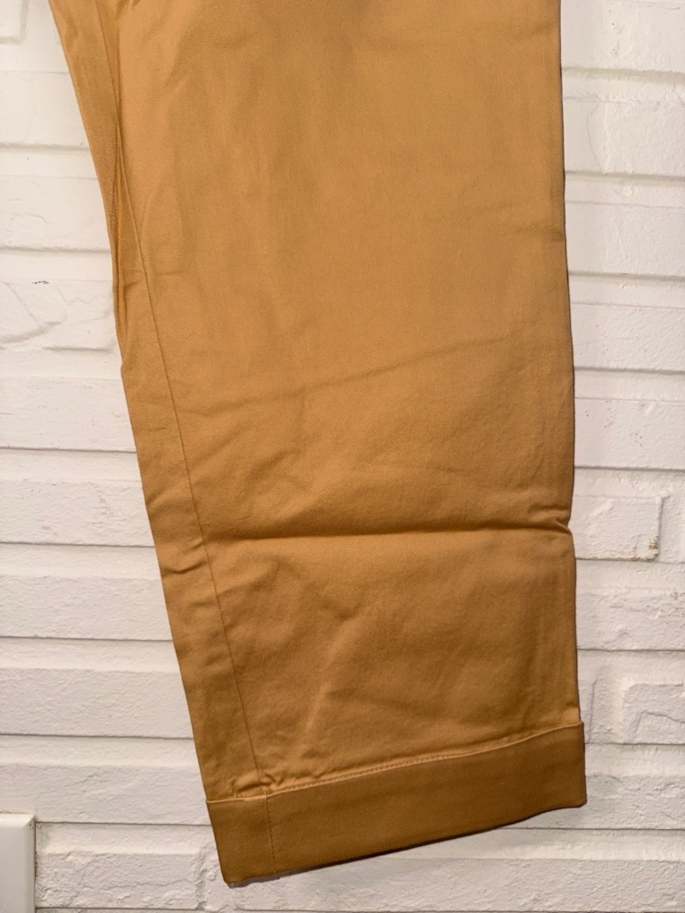 Wildfang Camel Khaki Straight-Leg The Essential Trousers , Women’s Size 12 - Picture 4 of 7